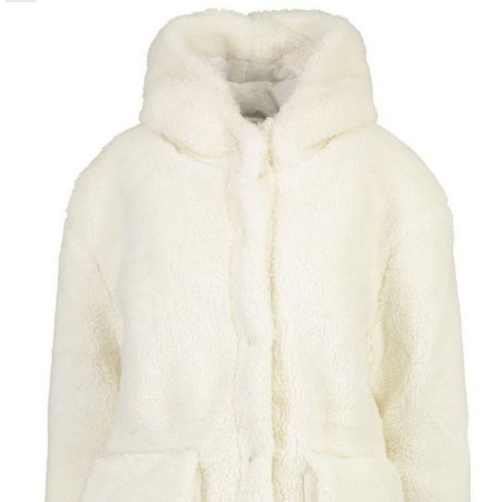 New Oversized Teddy Faux Fur Hooded Parka